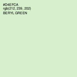 #D4EFCA - Beryl Green Color Image